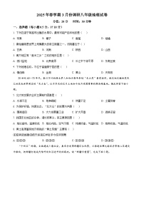 江苏省盐城市亭湖区部分学校2024-2025学年八年级下学期3月月考地理试题（原卷版+解析版）