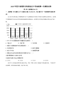 2025年四川省绵阳市游仙区中考第一次模拟预测地理试题（原卷版+解析版）
