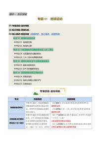 专题03 地球运动讲义-2025年中考地理二轮复习课件及试题（含答案）