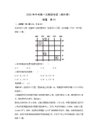 2025年中考第一次模拟考试地理卷01（贵州卷）地理试题（解析版）