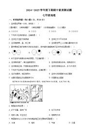 河南省驻马店市泌阳县2024-2025学年七年级下学期期中地理试题（原卷版+解析版）