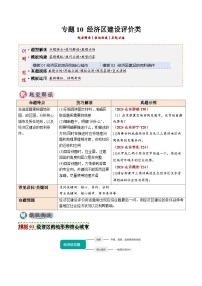 2025年中考地理答题技巧与模式(通用版)专题10经济区建设评价类(学生版+解析)特训