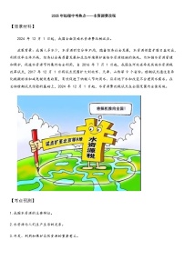 2025年地理中考热点——水资源费改税 练习