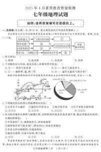 山东省菏泽市曹县2024-2025学年七年级下学期期中考试地理试题