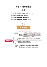 专题01 地球和地图--2025年中考地理二轮复习试题及讲义（含答案）