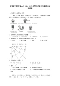 山东省日照市岚山区2024-2025学年七年级上学期期末地理试题（含答案）