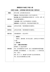 初中地理湘教版（2024）八年级上册（2024）第三章 中国的自然资源探究与实践 自然资源与我们的关系优质课教学设计