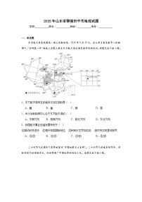 2025年山东省聊城市中考地理试题（附答案解析）