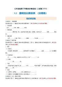 人教版（2024）七年级下册(2024)撒哈拉以南非洲达标测试