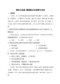 湘教版（2024）八年级下册（2024）探究与实践 畅想家乡的发展与未来课时训练