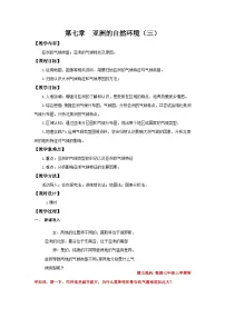 人教版（2024）七年级下册(2024)自然环境第三课时教案