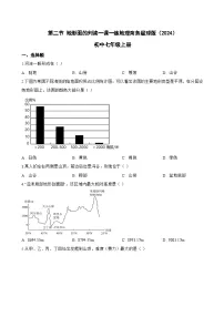 初中地理商务星球版（2024）七年级上册地形图的判读精练