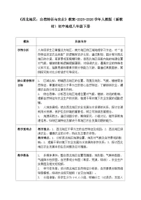 初中地理人教版（2024）八年级下册（2024）第一节 自然特征与农业教案及反思
