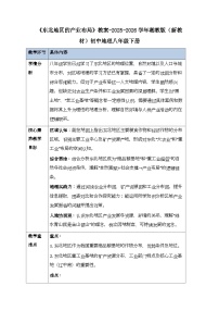 初中第六章 区域地理特征与城乡分布第三节 东北地区的产业布局教案