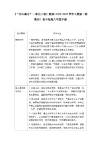 初中地理人教版（2024）八年级下册（2024）第二节 “白山黑水”——东北三省表格教案