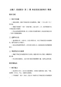 初中地理晋教版（2024）八年级下册（2024）主题八 走进家乡2 共话我生活的地方教案设计