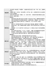 初中第一节 自然特征与农业教学设计
