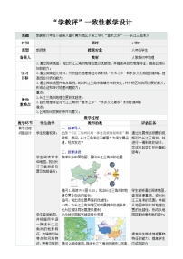 人教版（2024）八年级下册（2024）第二节 “鱼米之乡”——长江三角洲地区表格教学设计