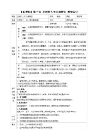地理七年级下册（2024）亚洲的人文环境特征教案及反思
