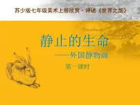 美术七年级上册第9课 静止的生命——外国静物画说课课件ppt
