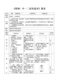 八年级全一册第五章 排球教学设计