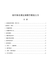 初中体育人教版七年级全一册第三章 足球教学设计及反思