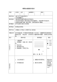 初中体育第三章 球类运动球类运动的基本技术教案