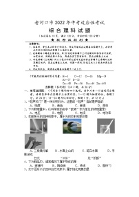 2022年湖北省襄阳市老河口市中考适应性考试理综卷及答案（文字版）