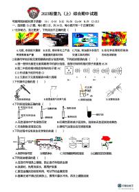 2023-2024学年哈尔滨市松雷中学九年级（上）期中考试理化试卷含答案解析