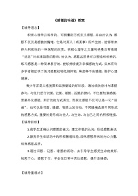 心理健康第四课 过充盈的生活教学设计