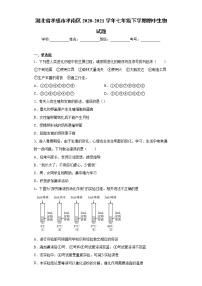 湖北省孝感市孝南区2020-2021学年七年级下学期期中生物试题（word版 含答案）