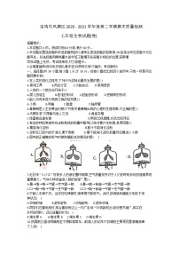 陕西省宝鸡市凤翔区2020-2021学年七年级下学期期末考试生物试题（word版 含答案）