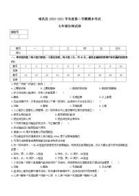 江西省南昌市南昌县2020-2021学年七年级下学期期末生物试题（word版，含答案）