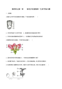 初中济南版第一章 绿色开花植物的一生综合与测试练习题