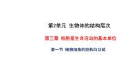 苏教版七年级上册第2单元 生物体的结构层次第3章 细胞是生命活动的基本单位第一节 植物细胞的结构和功能教学ppt课件