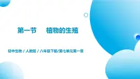 初中生物人教版 (新课标)八年级下册第一节 植物的生殖习题课件ppt