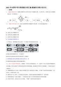 2021年全国中考生物真题分类汇编：细胞的分裂分化生长专项复习解析版