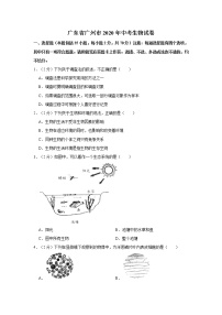 广东省广州市2020年中考生物试卷及参考答案