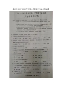 广东省湛江市2021_2022学年上学期期中考试生物【试卷+答案】