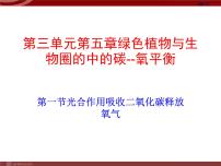 初中生物人教版 (新课标)七年级上册第一节 光合作用吸收二氧化碳释放氧气备课课件ppt