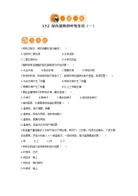 初中生物人教版 (新课标)七年级上册第二节 绿色植物的呼吸作用课时训练