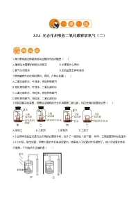 初中生物第三单元 生物圈中的绿色植物第五章 绿色植物与生物圈中的碳—氧平衡第一节 光合作用吸收二氧化碳释放氧气课时作业