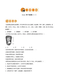 初中生物人教版 (新课标)七年级上册第三单元 生物圈中的绿色植物第一章 生物圈中有哪些绿色植物第二节 种子植物达标测试