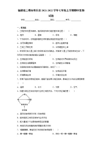 福建省三明市将乐县2021-2022学年七年级上学期期中生物试题（word版 含答案）