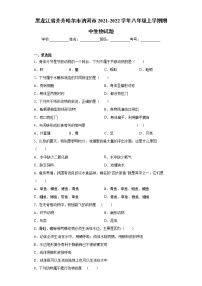 黑龙江省齐齐哈尔市讷河市2021-2022学年八年级上学期期中生物试题（word版 含答案）