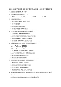 河南省南阳市南召县2021-2022学年上学期八年级期中生物试卷（word版 含答案）