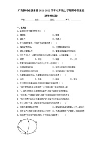 广西柳州市融水县2021-2022学年七年级上学期期中质量检测生物试题（word版 含答案）