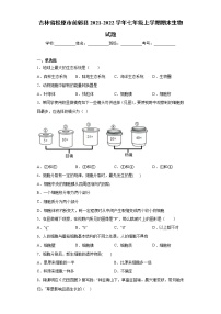 吉林省松原市前郭县2021-2022学年七年级上学期期末生物试题（word版 含答案）