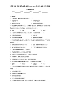 黑龙江省齐齐哈尔市依安县2021-2022学年七年级上学期期末生物试题（word版 含答案）