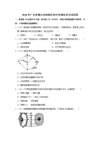 2020年广东省佛山市南海区初中生物结业考试试卷【含答案+解析】（可打印）